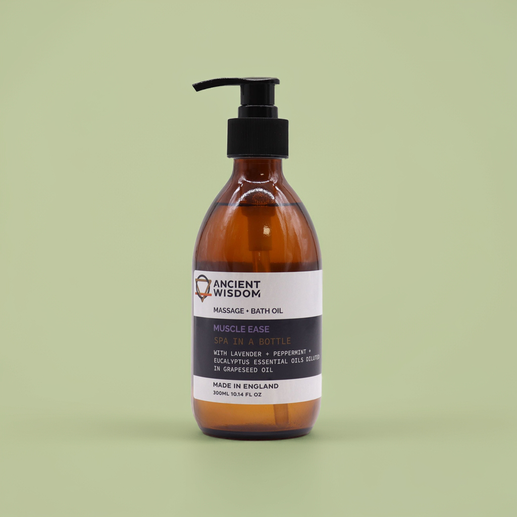 Lavender, Peppermint + Eucalyptus Massage Oil: Muscle Ease - 300ml