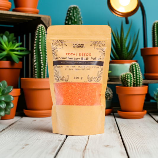 May Chang, Tea Tree & Juniper Aromatherapy Bath Salt - 350g - Bath & Soak