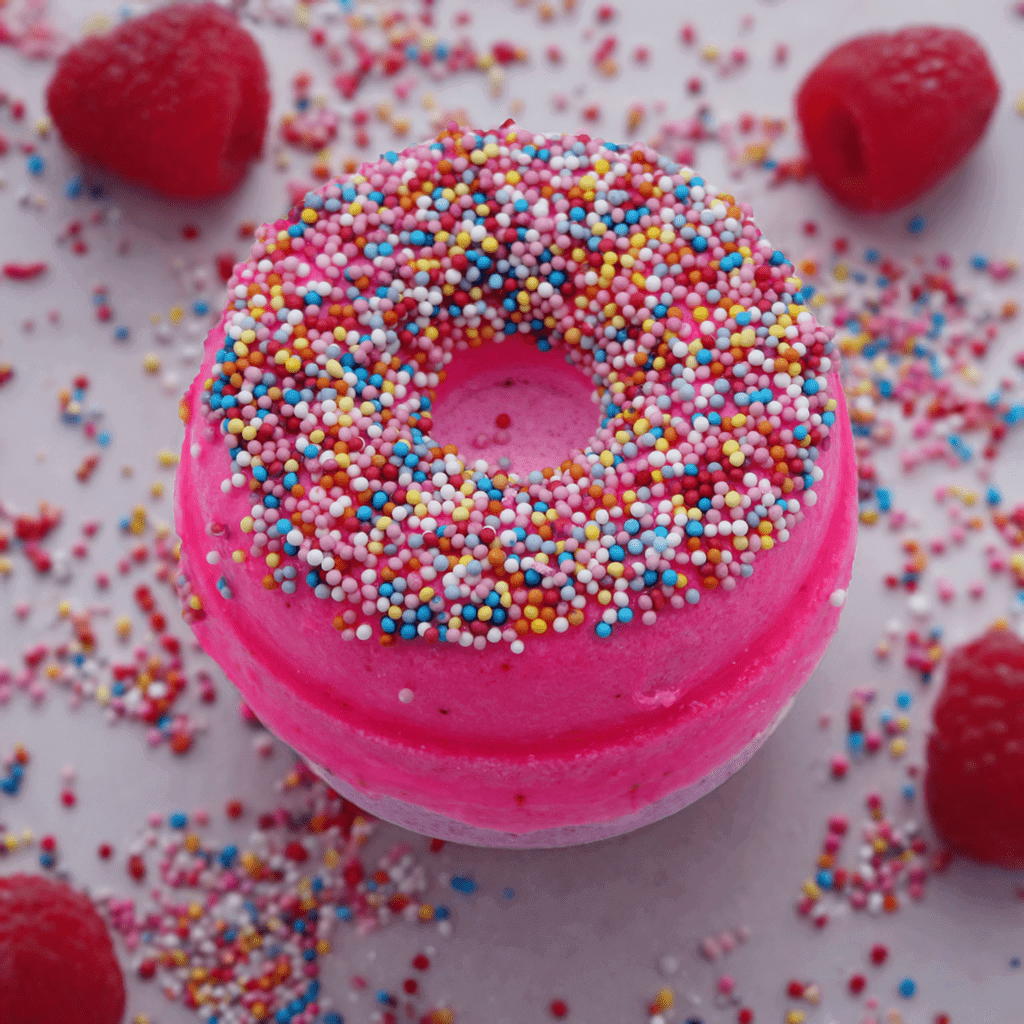Raspberry Doughnut Bath Bomb - 180g