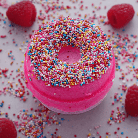 Raspberry Doughnut Bath Bomb - 180g - Bath & Soak