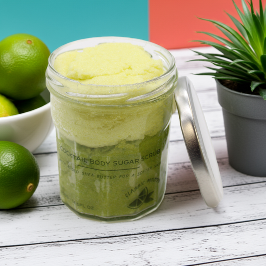 Mojito Exfoliating Sugar Body Scrub: Soft Skin & Refreshing Cleanse - 300g - Bath & Soak