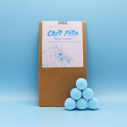 Pack of 30 Mini Bath Bombs - Baby Powder