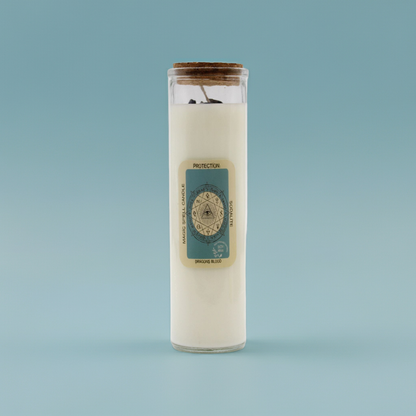Magic Spell Candle: Protection - Sodalite