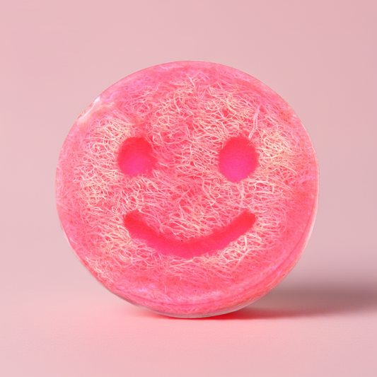 Bubblegum Scrub Soap: Handmade Loofah Soap - 120g