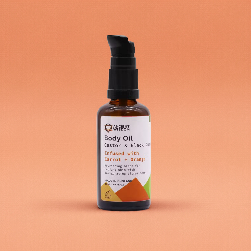 Organic Carrot & Orange Body Oil: Nourishing Hydration & Radiant Glow - 50ml