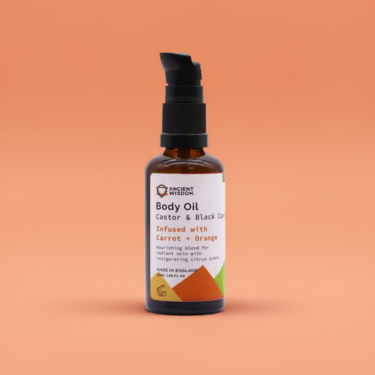 Organic Carrot & Orange Body Oil: Nourishing Hydration & Radiant Glow - 50ml