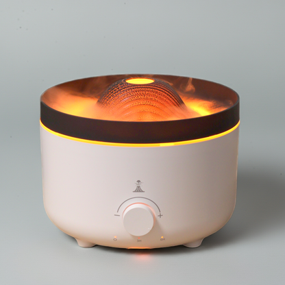Volcano Aroma Diffuser: Flame & Mist Effects