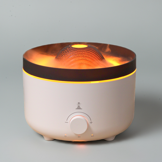 Volcano Aroma Diffuser: Flame & Mist Effects