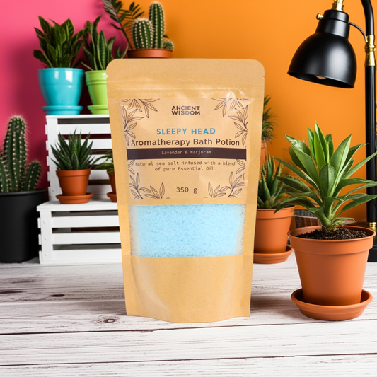 Lavender & Marjoram Aromatherapy Bath Salt - 350g - Bath & Soak