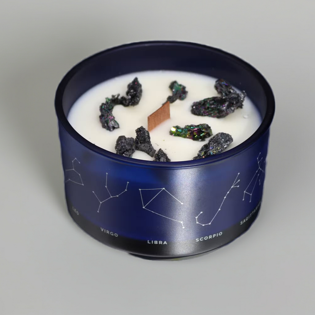 Zodiac Crystal Candle: Capricorn