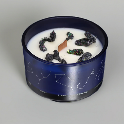 Zodiac Crystal Candle: Capricorn