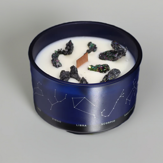 Zodiac Crystal Candle: Capricorn